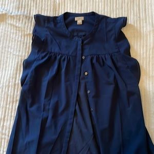J.Crew navy blouse